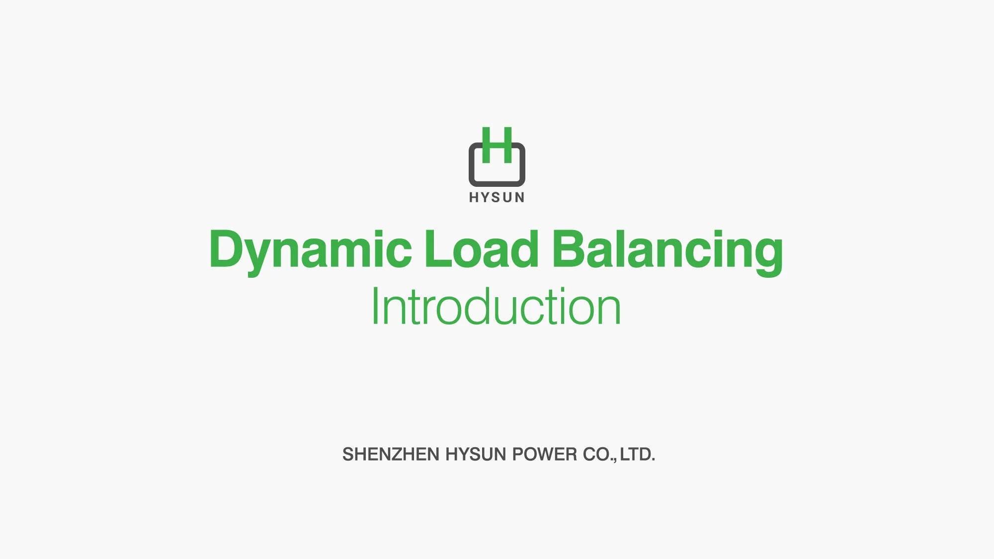 hysun_power-Dynamic-Load-Balancing-Introduction