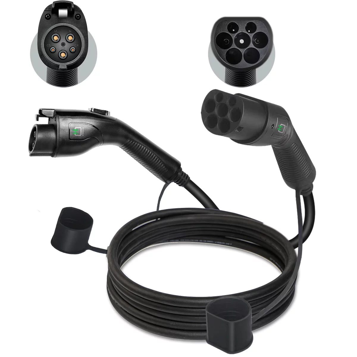 Type 1 to Type 2 EV Charging Cable