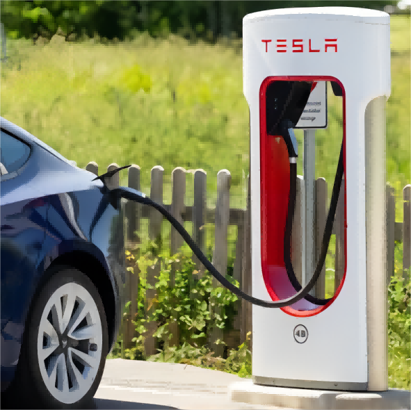 How many watts does a Tesla charger take?