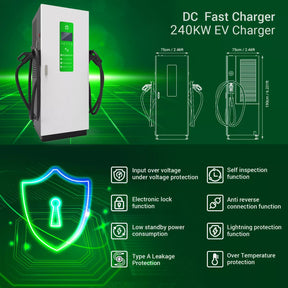 Hysun 180KW Commercial DC Fast EV Charger  with CCS Connector