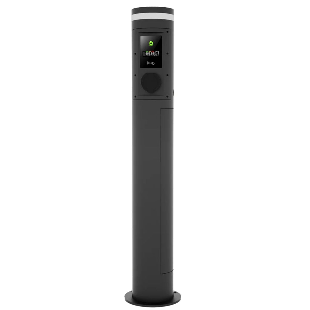 EcoPillar EV Charger 2X7KW,2X11KW,2X22KW, Dual Socket, Intergrated Gar